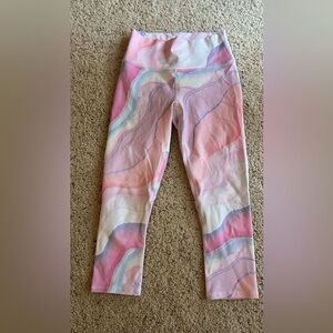 Fabletics Pink and White Leggings